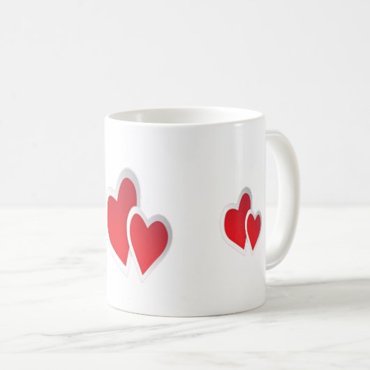 Twee Rode Kunsten Koffiemok (Voorkant rechts)