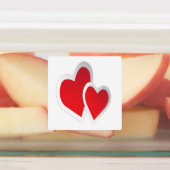 Twee Rode Kunsten Labels (Aangebracht)