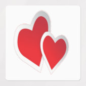 Twee Rode Kunsten Labels (Design 1)