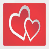 Twee Rode Kunsten Labels (Design 2)