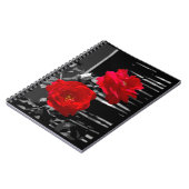 TWEE RODE ROZEN NOTITIEBOEK (Linkerzijde)