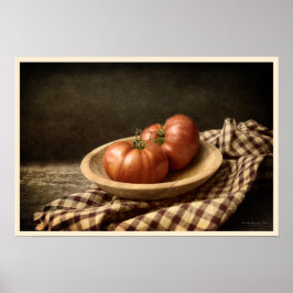 Twee Rode tomaten in een Bowl Poster