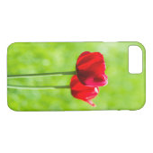 Twee rode tulpbloemen Case-Mate iPhone case (Achterkant (Horizontaal))