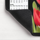 Twee Rode Tulpen 2011 Kalender Mousepad Muismat (Hoek)