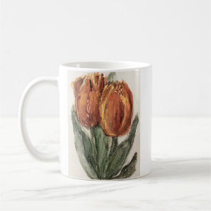 Twee rode tulpen van Sientje Mesdag-van Houten Koffiemok