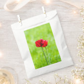 Twee rode tulpenbloemen bedankzakje (Geknipt)