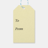 Twee rode verlopende pootafdrukken cadeaulabel (Achterkant)