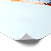 Twee rode vos in de sneeuw | AI Art Poster (Hoek)