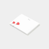 Twee rode Waterverf papavers Post-it notities Post-it® Notes (Schuin)