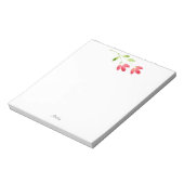 Twee rode Waterverf ventilatorstenen Notitieblok (Linkerzijde)