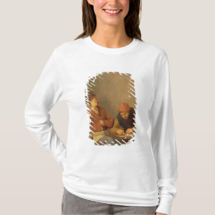 Twee rokers in een interieur, 1643 t-shirt