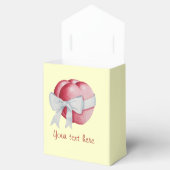 Twee romantische rode liefdesharten gebonden met w bedankdoosjes (Geopend)