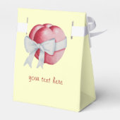 Twee romantische rode liefdesharten gebonden met w bedankdoosjes (Achterkant)