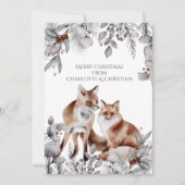 Twee roodkogels op maat voor kerstmis kaart (Voorkant)