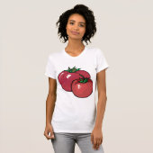 Twee roodtomaten, vrouwen T-shirt (Voorkant volledig)