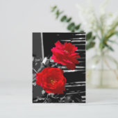TWEE ROSES BRIEFKAART (Staand voorkant)