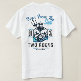 Twee rotsen geboren uit de zee t-shirt
