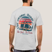 Twee rotsen op de plek Surf strand T-shirt (Achterkant)