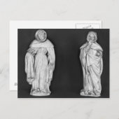 Twee rouwenden briefkaart (Voorkant / Achterkant)