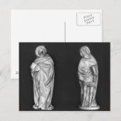 Twee rouwenden briefkaart (Voorkant / Achterkant)