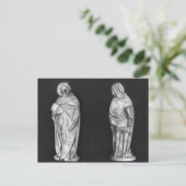 Twee rouwenden briefkaart (Staand voorkant)