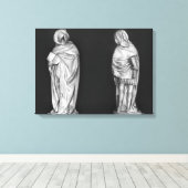 Twee rouwenden canvas afdruk (Insitu (Houten vloer))