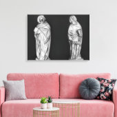Twee rouwenden canvas afdruk (Insitu (Woonkamer))