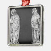 Twee rouwenden metalen ornament (Links)
