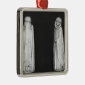 Twee rouwenden metalen ornament (Rechts)