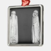 Twee rouwenden metalen ornament (Links)