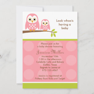 Twee roze, baby Shower-uitvindingen Kaart