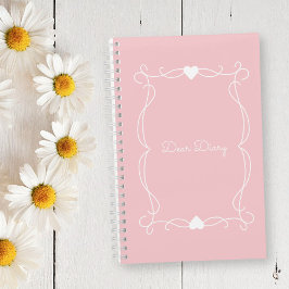 Twee roze "Beste Dagboek" Notitieboek