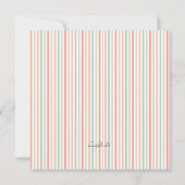 Twee roze Carriages Baby shower Kaart (Achterkant)