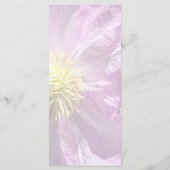 Twee Roze Clematis Menu (Achterkant)