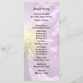 Twee Roze Clematis Programmakaart (Achterkant)