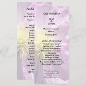 Twee Roze Clematis Programmakaart (Voorkant / Achterkant)