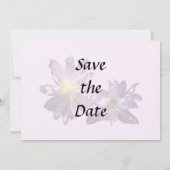 Twee Roze Clematis Save The Date (Achterkant)