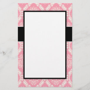 twee roze en roomelegante pastelzacht demask briefpapier