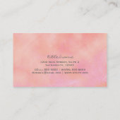 Twee Roze Flamingo's Aquarel Visitekaartjes (Achterkant)