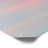 Twee roze flamingos in het water bij sunsetflaming poster (Hoek)