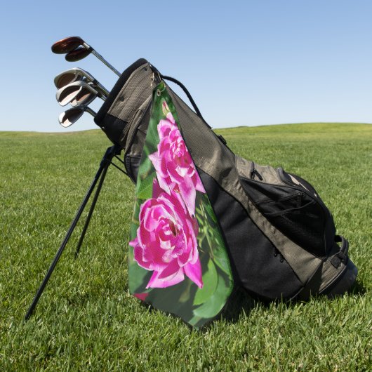 Twee Roze golfhanddoeken Golfhanddoek (Groen)