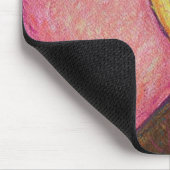 Twee roze harten Mousepad Muismat (Hoek)