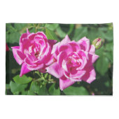 Twee roze hoesje van rozen kussensloop (Achterkant)