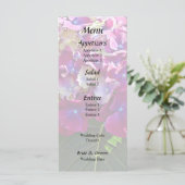 Twee Roze Hortensia Menu (Staand voorkant)
