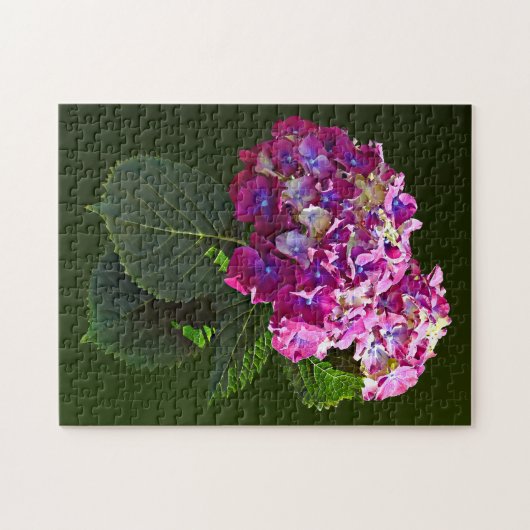 Twee roze hydrangea legpuzzel (Horizontaal)