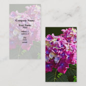 Twee roze hydrangea visitekaartje (Voorkant / Achterkant)