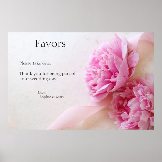 Twee roze pinda's bevoordelen het teken poster (Voorkant)