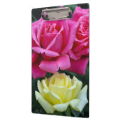 Twee roze rozen klembord (Links)