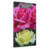 Twee roze rozen klembord (Rechts)