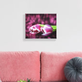 Twee roze tulpen canvas afdruk (Insitu (Woonkamer))